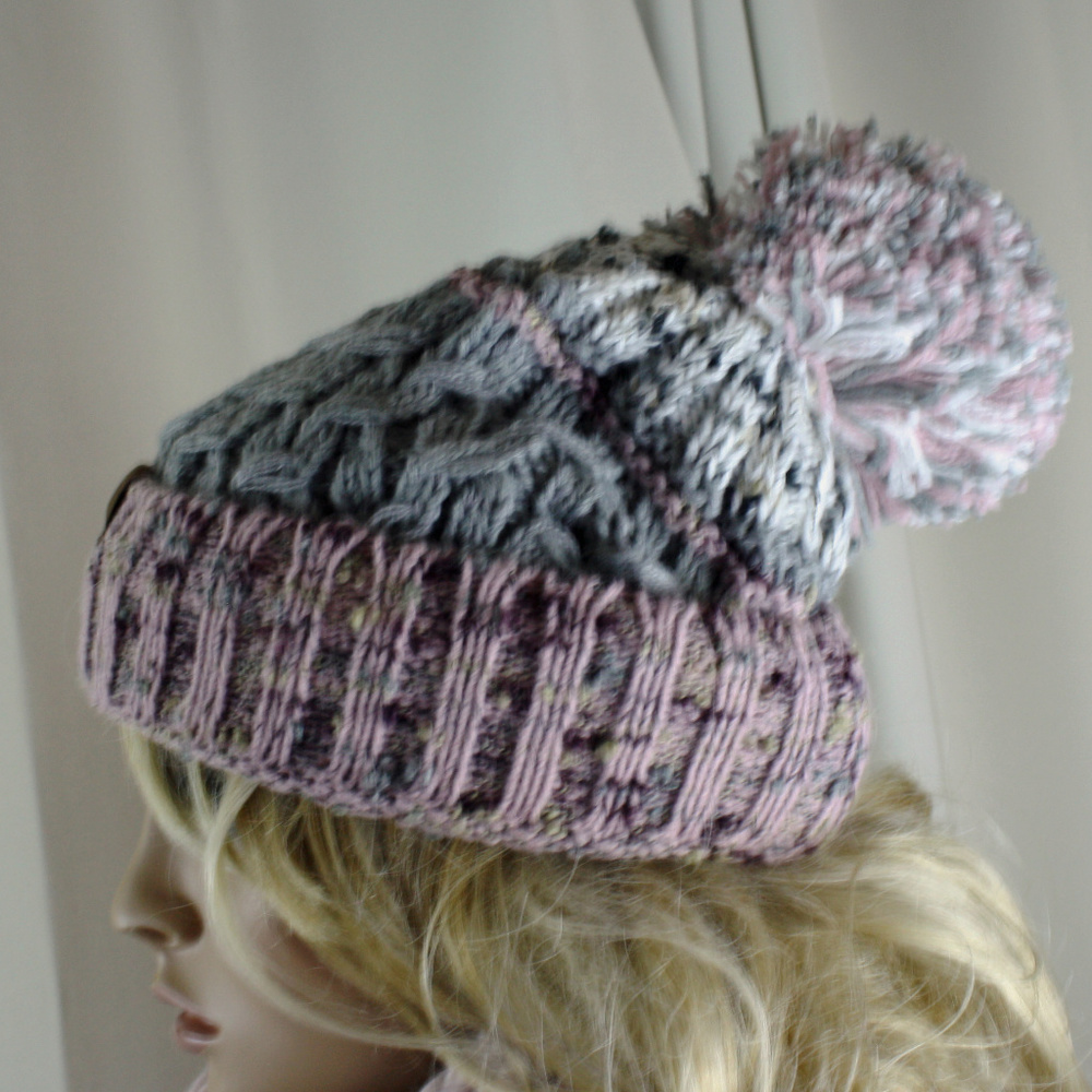 CC 3 Tone Confetti Pom Pom Beanie - Picture 2 of 4